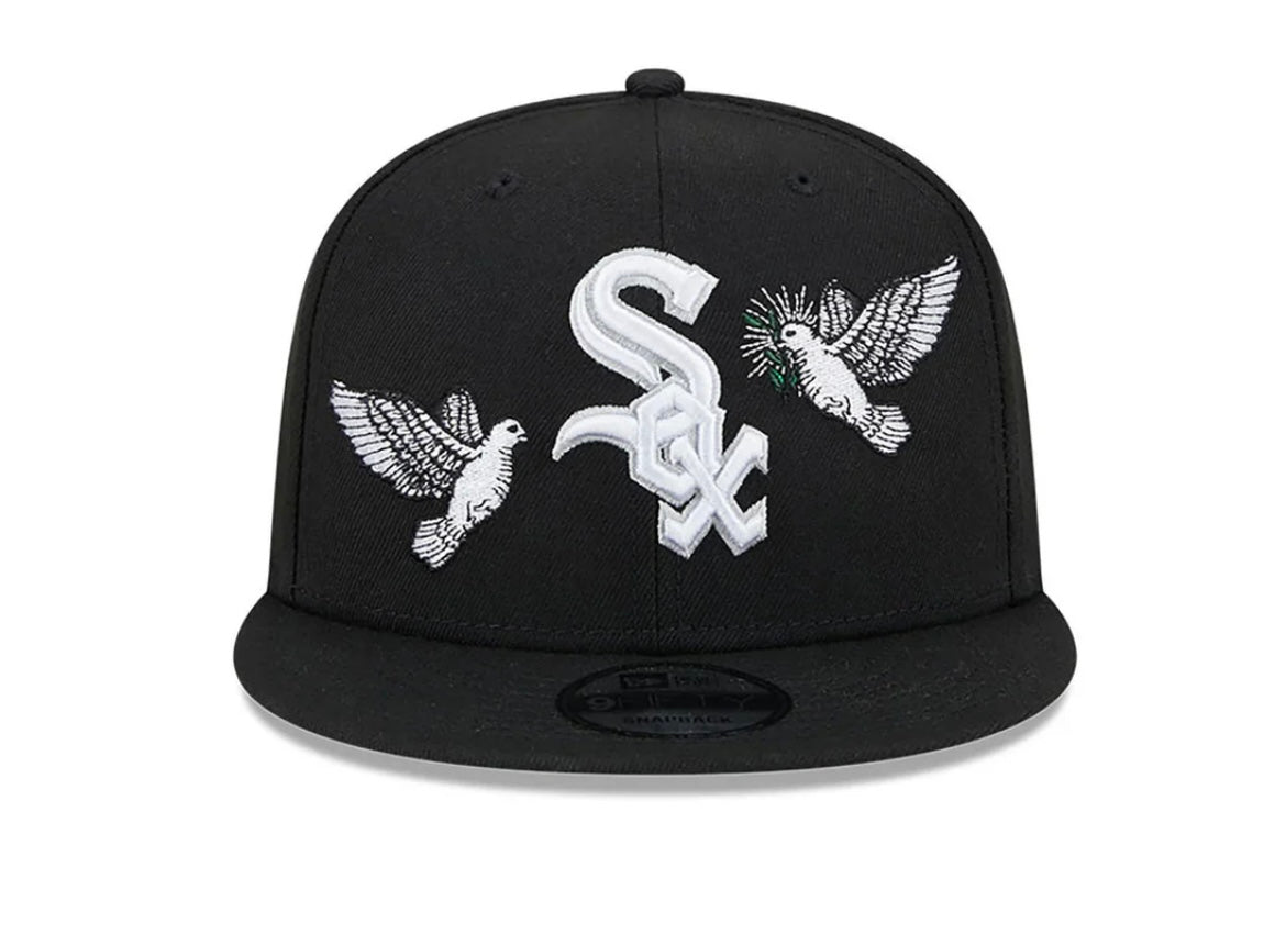Chicago White Sox 59Fifty Peace Black Fitted Cap