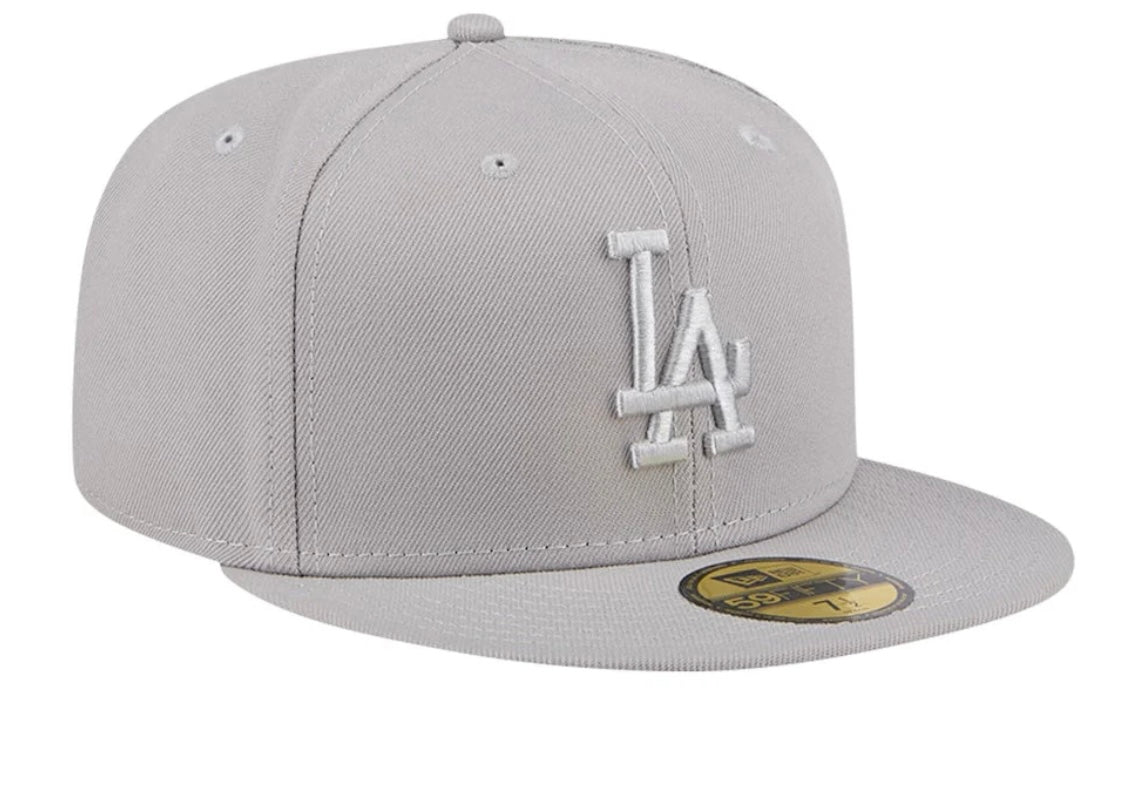 Los Angeles Dodgers 59Fifty Basic Grey Fitted Cap