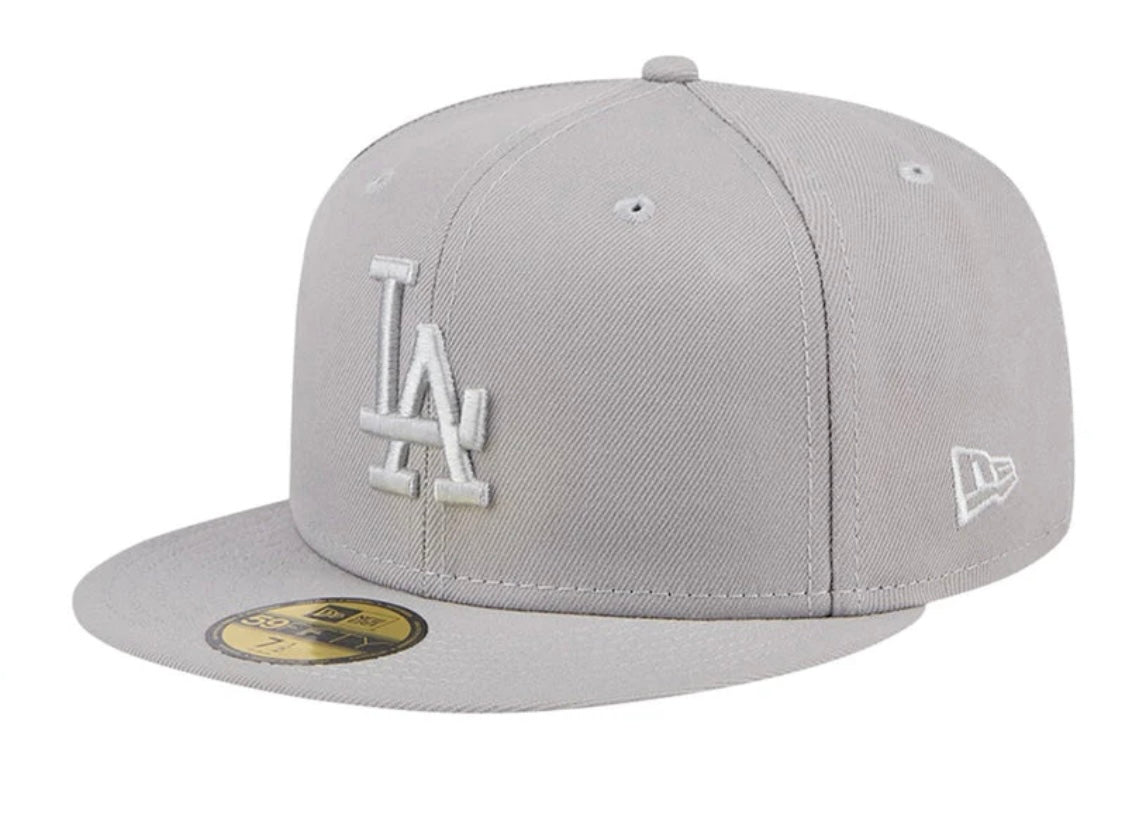 Los Angeles Dodgers 59Fifty Basic Grey Fitted Cap